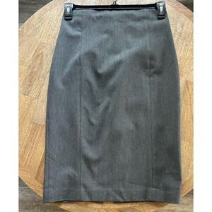Women's Gray Long Pencil Skirt S 4